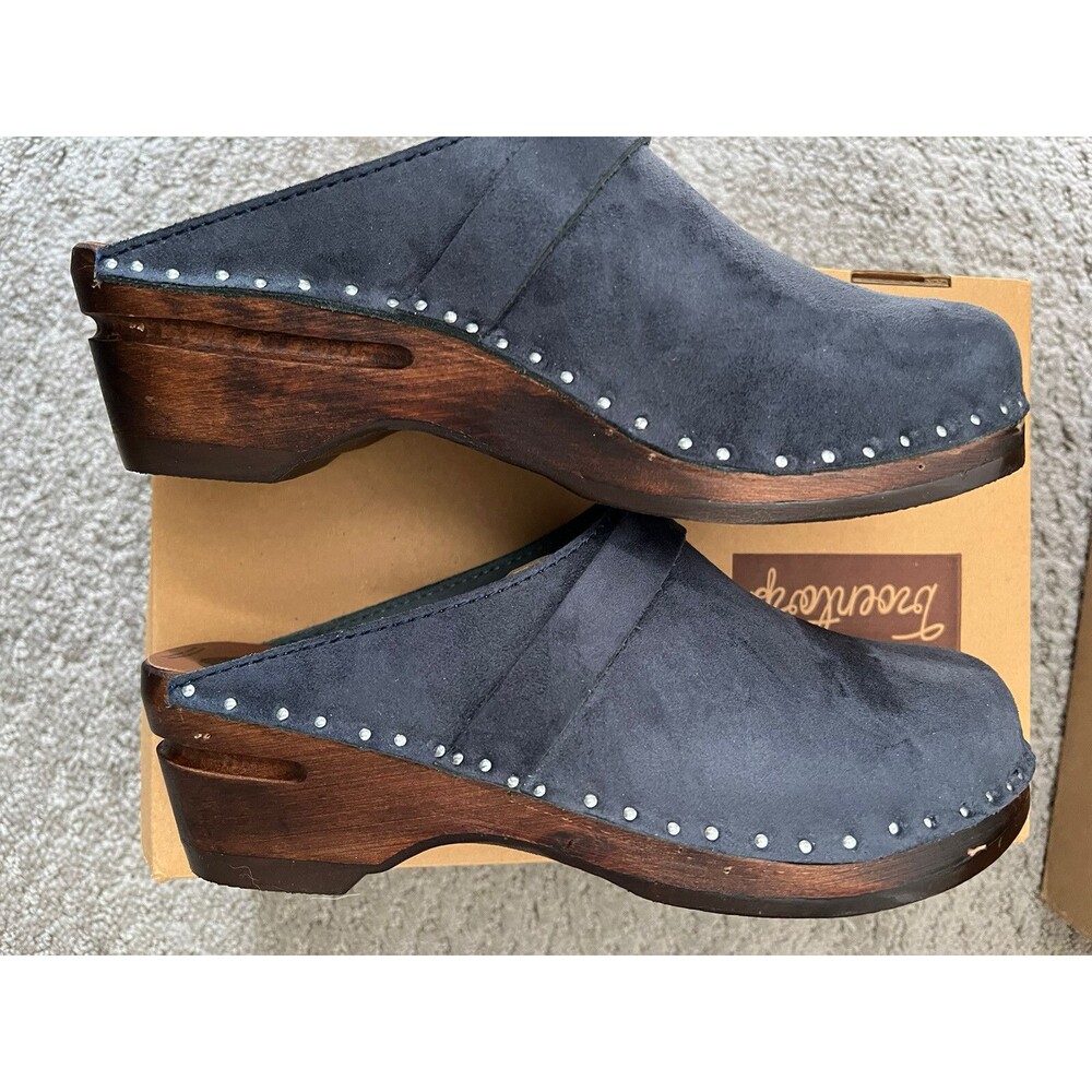 Troentorp Da Vinci Blue Suede Size 36 NIB - Picture 2 of 6